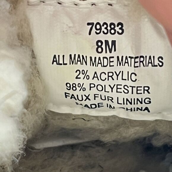 CLARKS Women's Quilted Corduroy Scuff Slipper Model 79383 Charcoal Gray 8M-NWOB - Picture 6 of 8